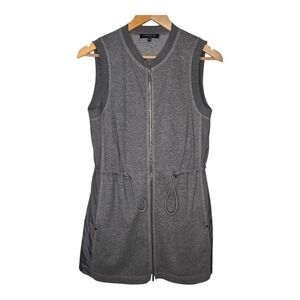 Lafayette 148 Womens Nickel Melange Gray Lalita Silk Tunic Vest Size P (US 4)